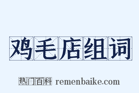 鸡毛店组词是什么意思的图片